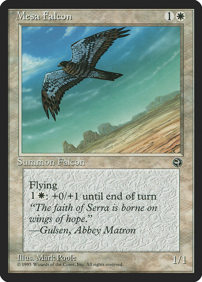 Mesa Falcon (Gulsen Flavor Text) [Homelands] | Exor Games Bridgewater