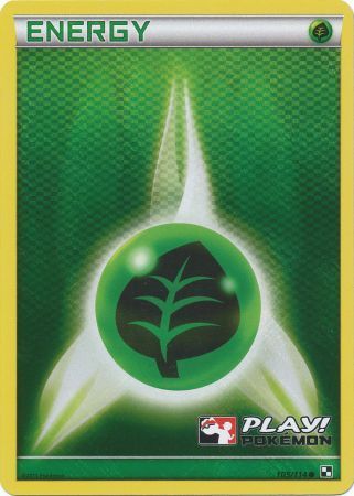 Grass Energy (105/114) (Play Pokemon Promo) [Black & White: Base Set] | Exor Games Bridgewater