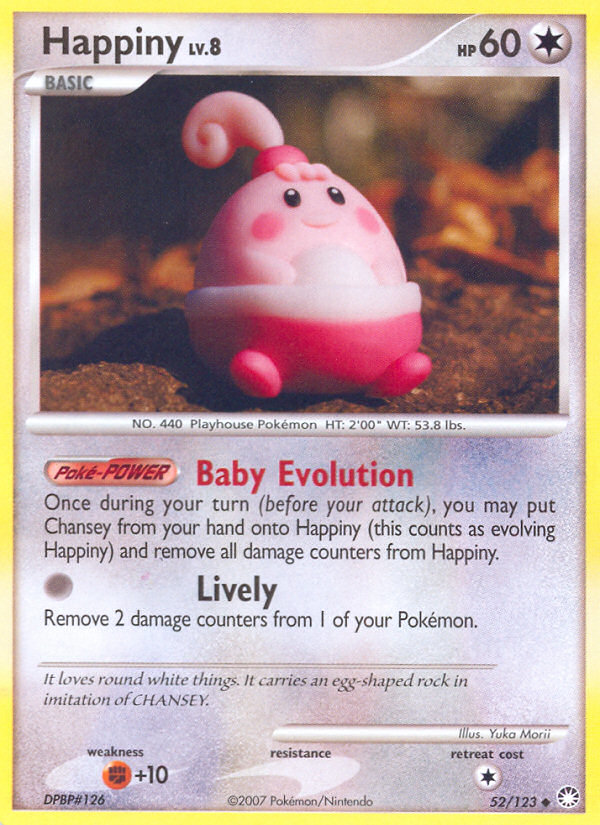 Happiny (52/123) [Diamond & Pearl: Mysterious Treasures] | Exor Games Bridgewater