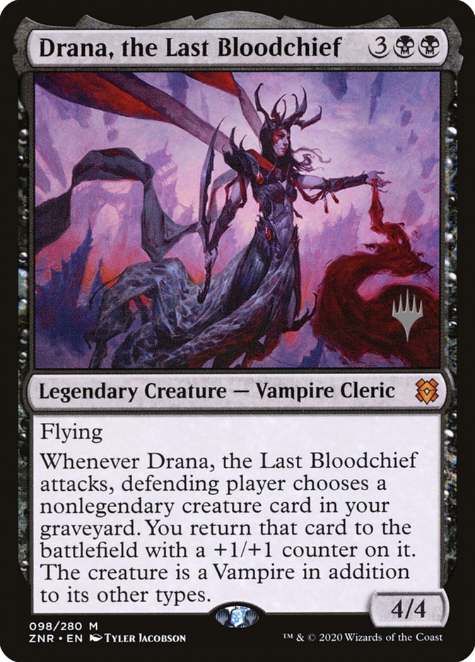 Drana, the Last Bloodchief (Promo Pack) [Zendikar Rising Promos] | Exor Games Bridgewater