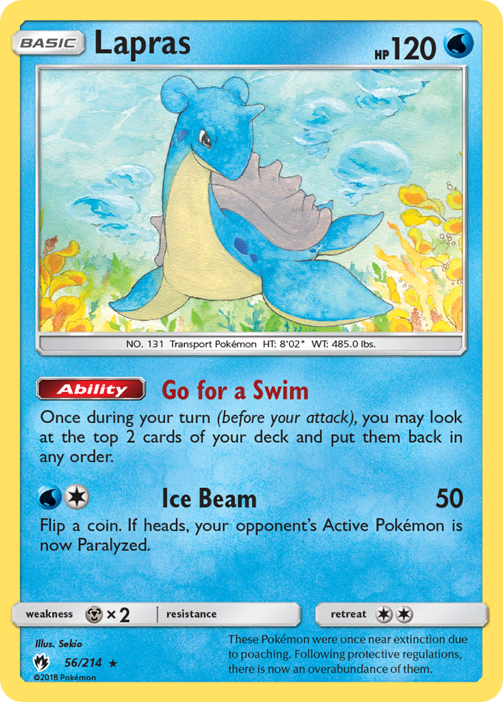 Lapras (56/214) [Sun & Moon: Lost Thunder] | Exor Games Bridgewater