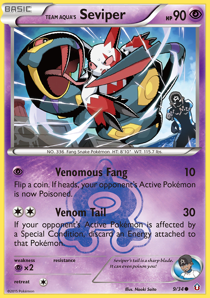 Team Aqua's Seviper (9/34) [XY: Double Crisis] | Exor Games Bridgewater