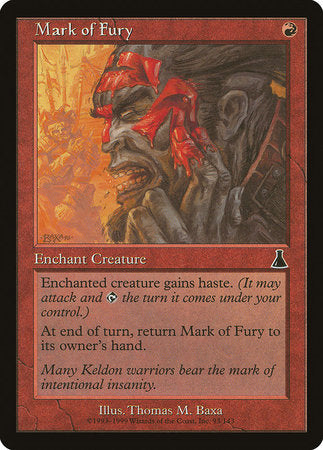 Mark of Fury [Urza's Destiny] | Exor Games Bridgewater