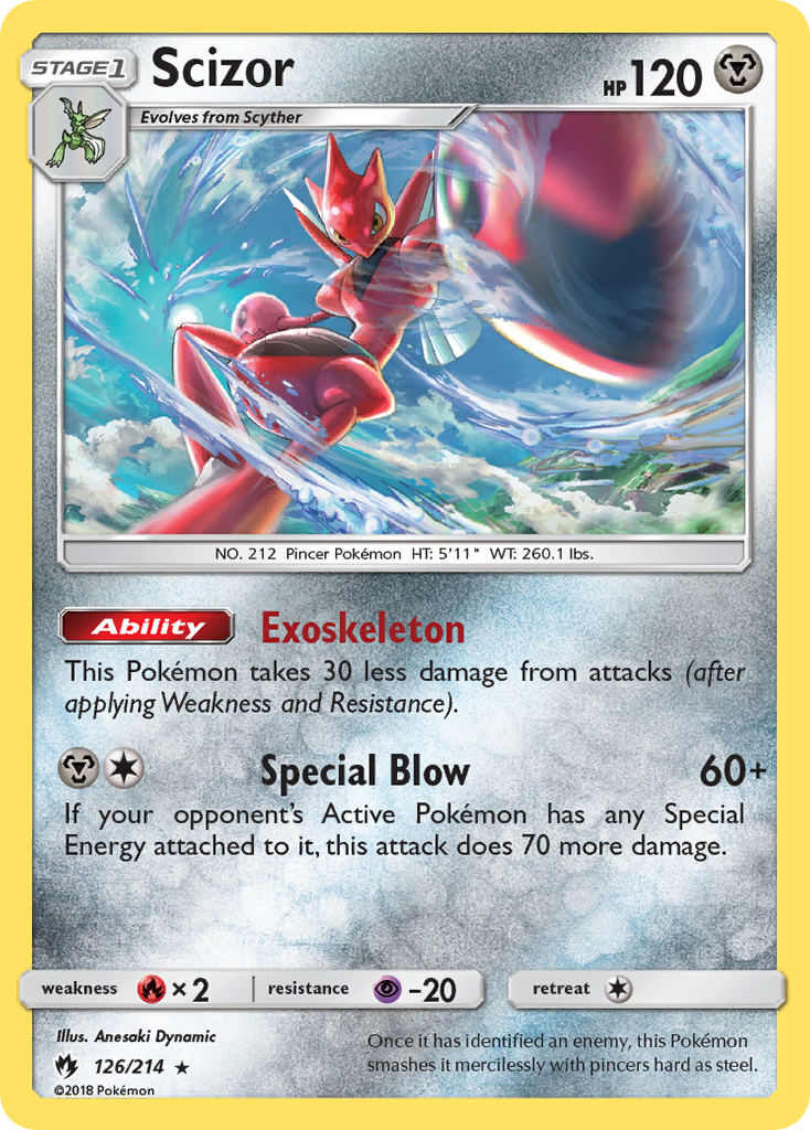 Scizor (126/214) [Sun & Moon: Lost Thunder] | Exor Games Bridgewater