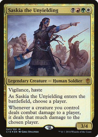 Saskia the Unyielding [Commander 2016] | Exor Games Bridgewater