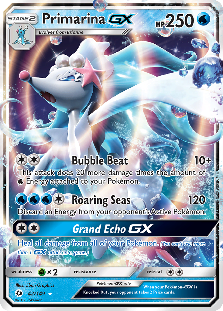 Primarina GX (42/149) [Sun & Moon: Base Set] | Exor Games Bridgewater