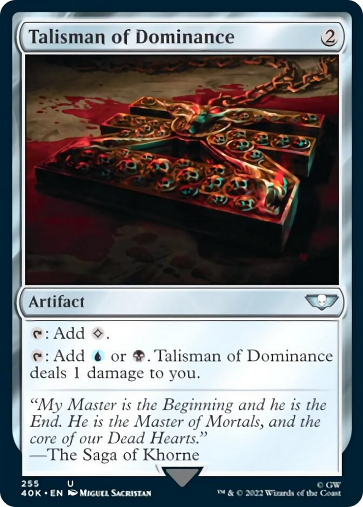 Talisman of Dominance (255) (Surge Foil) [Universes Beyond: Warhammer 40,000] | Exor Games Bridgewater