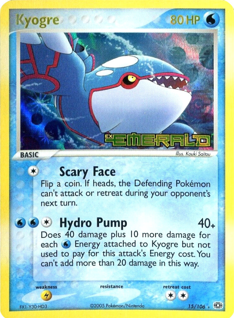 Kyogre (15/106) (Stamped) [EX: Emerald] | Exor Games Bridgewater