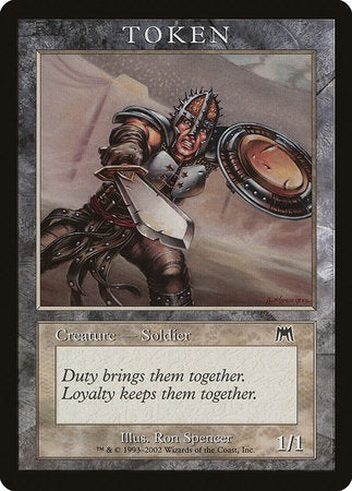 Soldier Token (Onslaught) [Magic Player Rewards 2002] | Exor Games Bridgewater