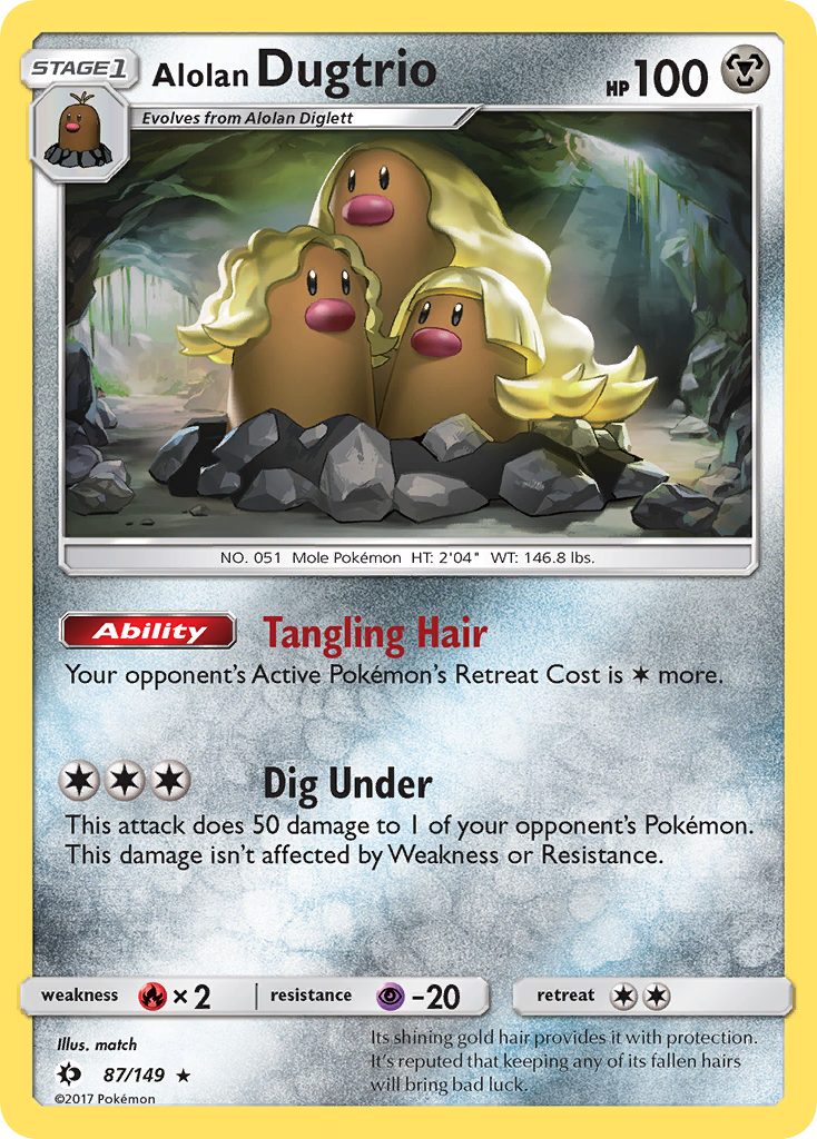 Alolan Dugtrio (87/149) [Sun & Moon: Base Set] | Exor Games Bridgewater