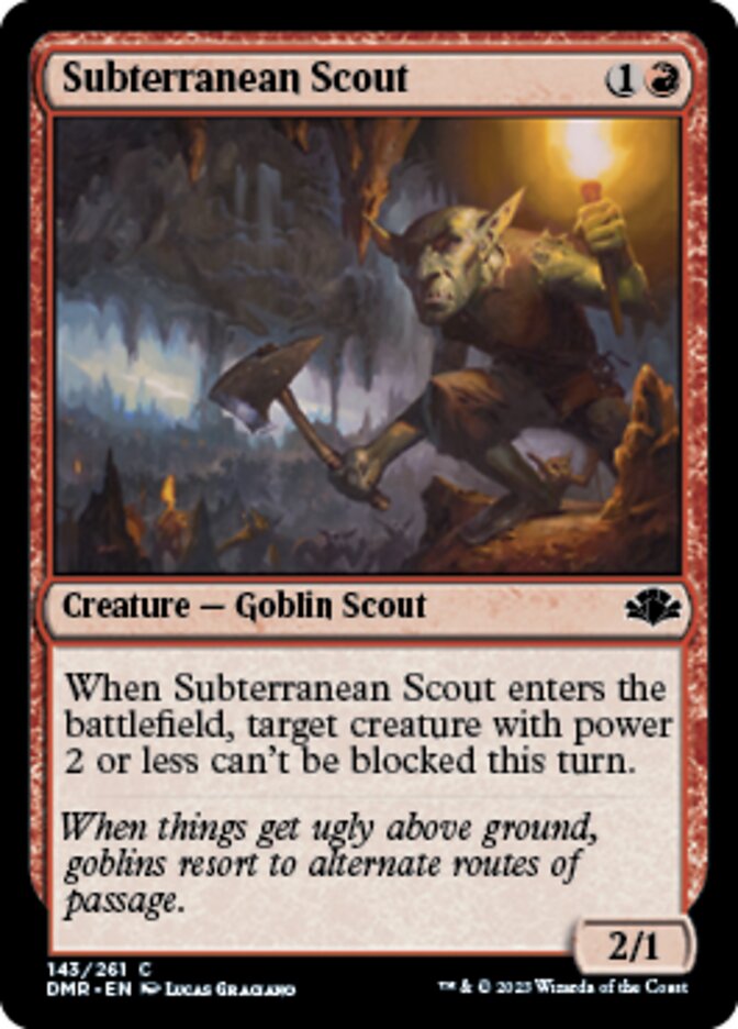 Subterranean Scout [Dominaria Remastered] | Exor Games Bridgewater