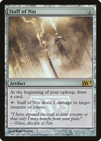 Staff of Nin [Magic 2013 Promos] | Exor Games Bridgewater