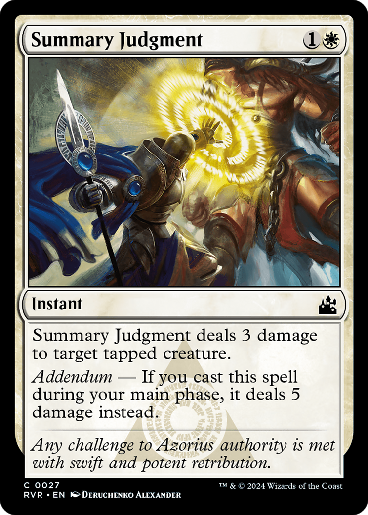 Summary Judgment [Ravnica Remastered] | Exor Games Bridgewater