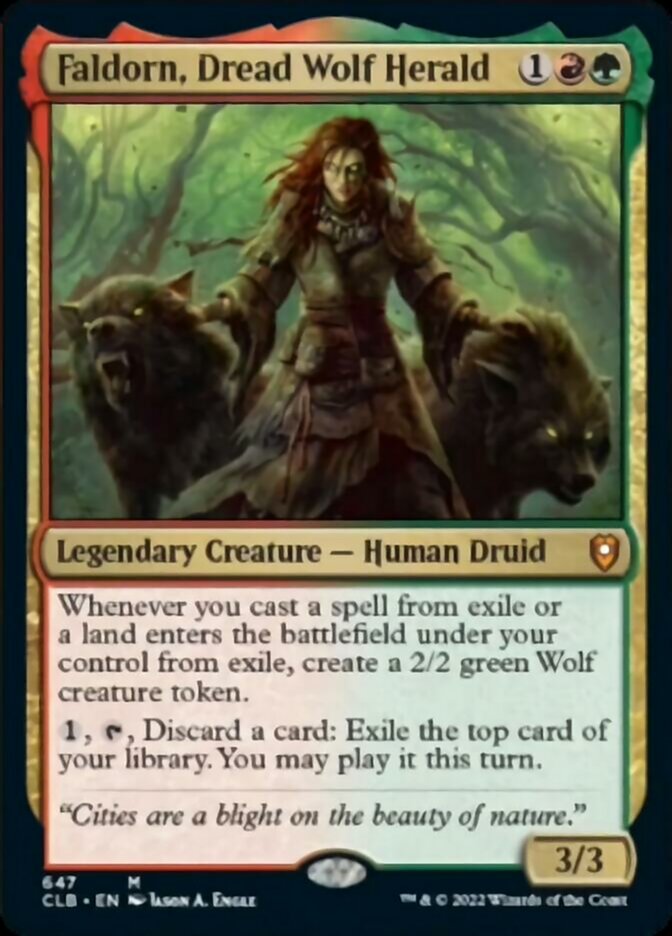 Faldorn, Dread Wolf Herald [Commander Legends: Battle for Baldur's Gate] | Exor Games Bridgewater