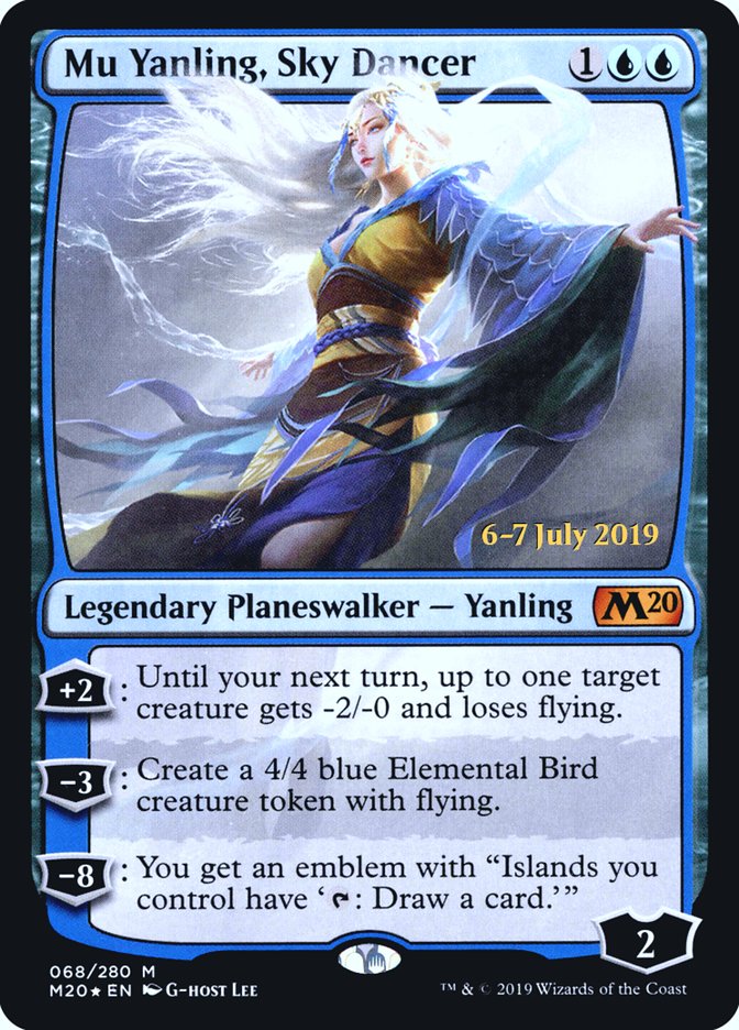 Mu Yanling, Sky Dancer  [Core Set 2020 Prerelease Promos] | Exor Games Bridgewater