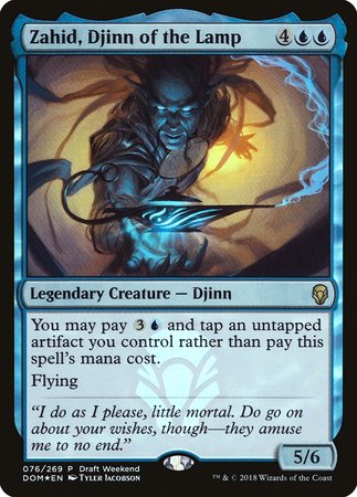 Zahid, Djinn of the Lamp (Draft Weekend) [Dominaria Promos] | Exor Games Bridgewater