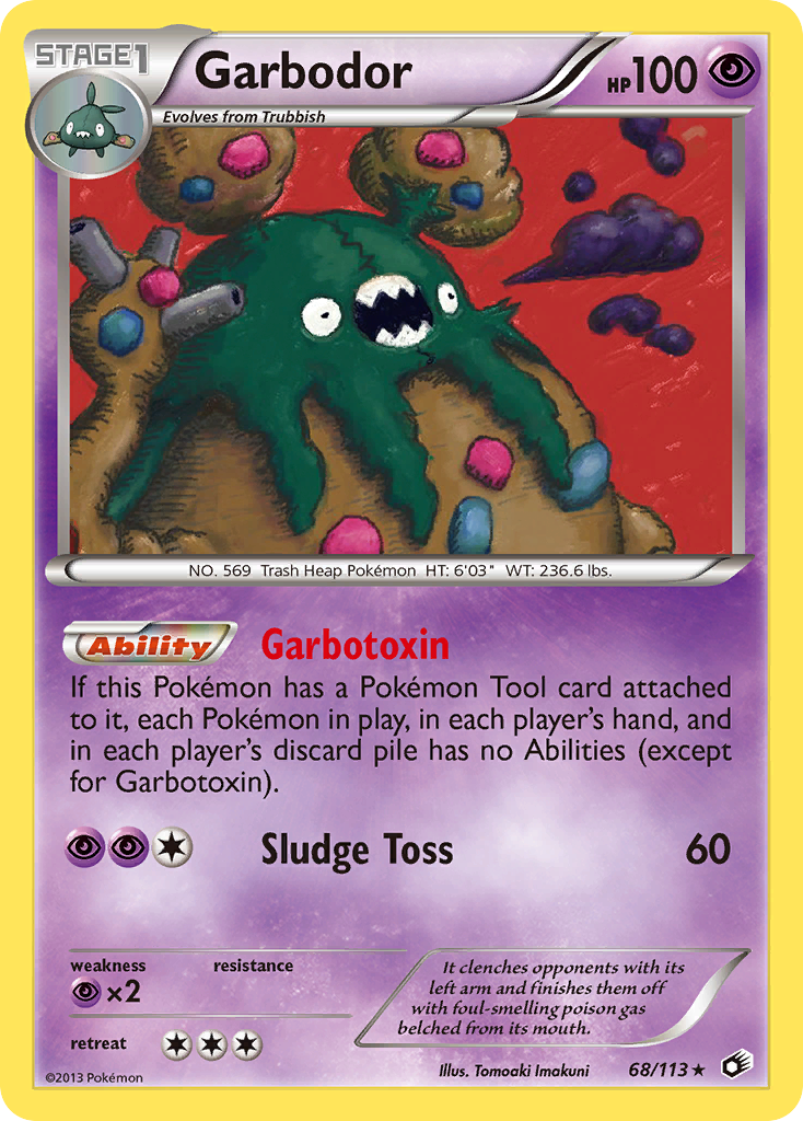 Garbodor (68/113) [Black & White: Legendary Treasures] | Exor Games Bridgewater