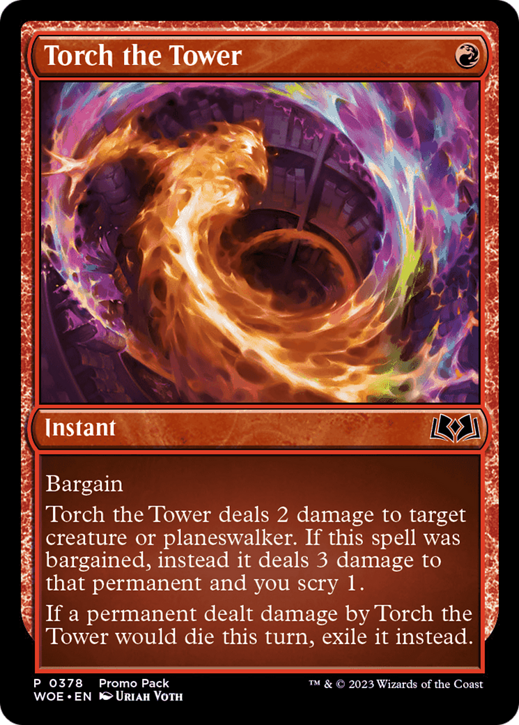 Torch the Tower (Promo Pack) [Wilds of Eldraine Promos] | Exor Games Bridgewater