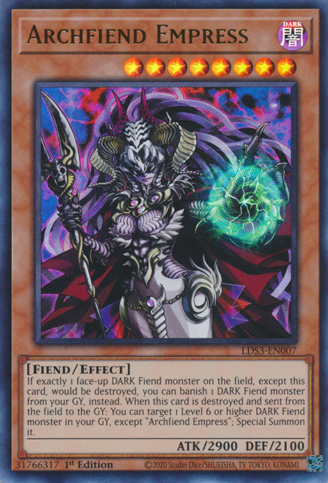 Archfiend Empress [LDS3-EN007] Ultra Rare | Exor Games Bridgewater