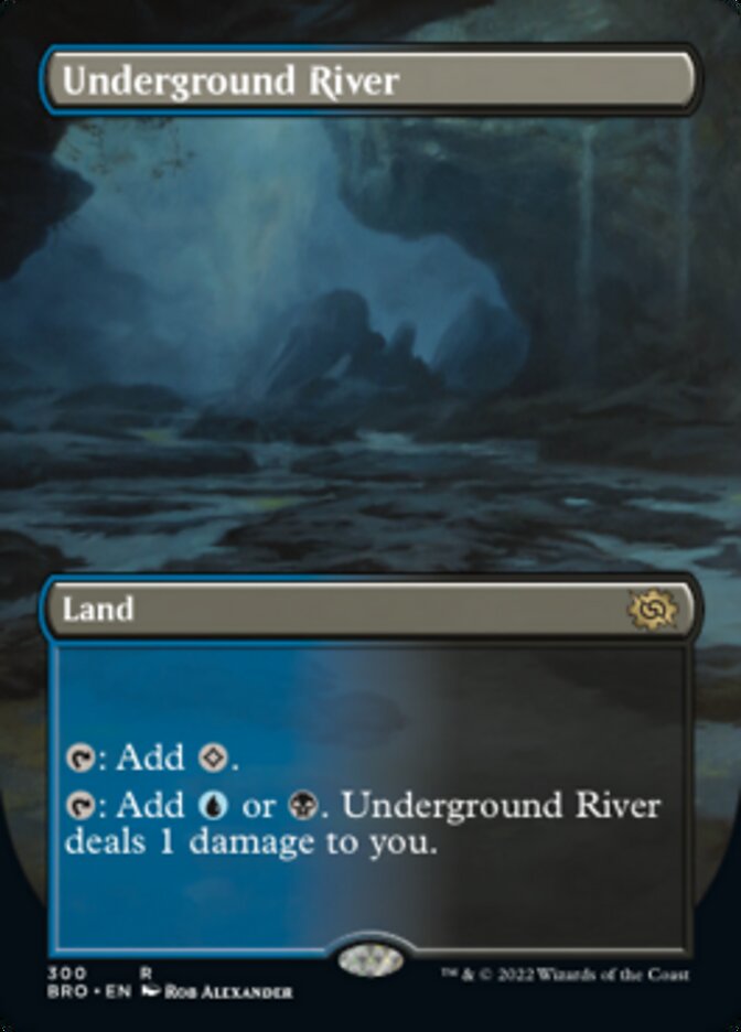 Underground River (Borderless Alternate Art) [The Brothers' War] | Exor Games Bridgewater