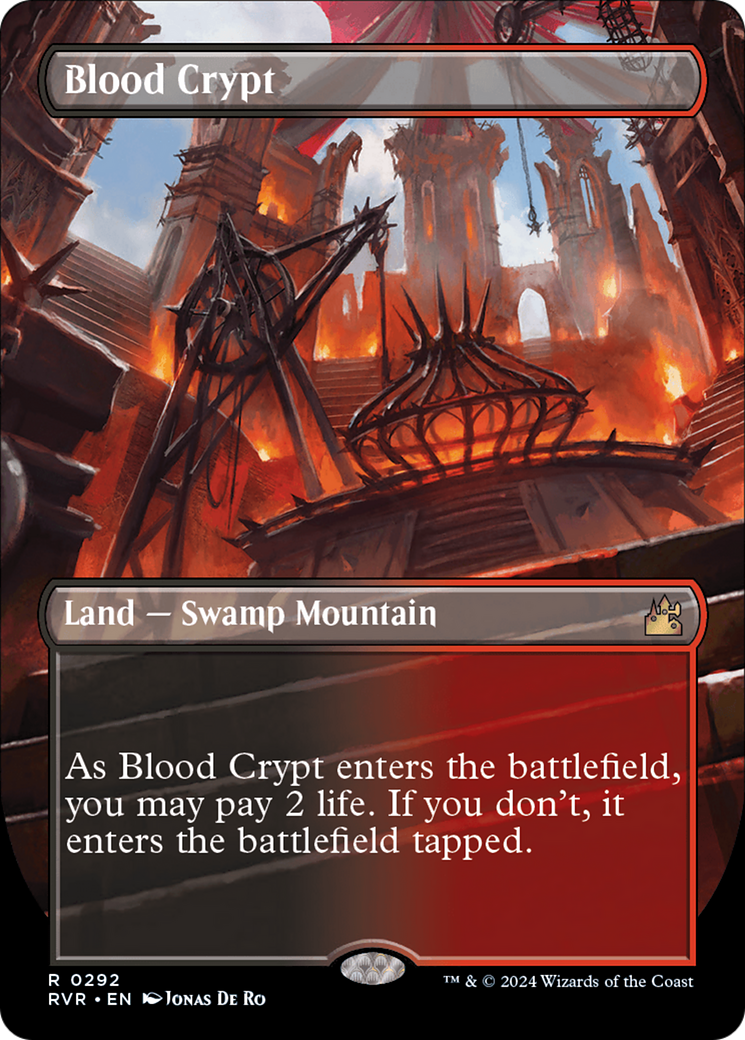 Blood Crypt (Borderless) [Ravnica Remastered] | Exor Games Bridgewater