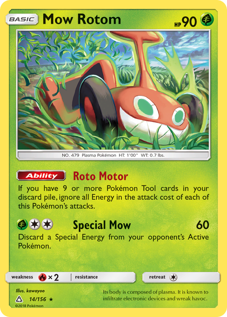 Mow Rotom (14/156) [Sun & Moon: Ultra Prism] | Exor Games Bridgewater