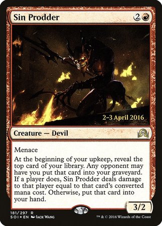 Sin Prodder [Shadows over Innistrad Promos] | Exor Games Bridgewater