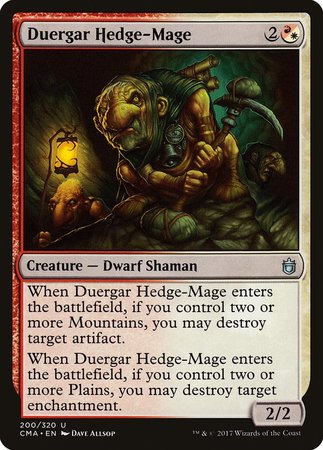 Duergar Hedge-Mage [Commander Anthology] | Exor Games Bridgewater