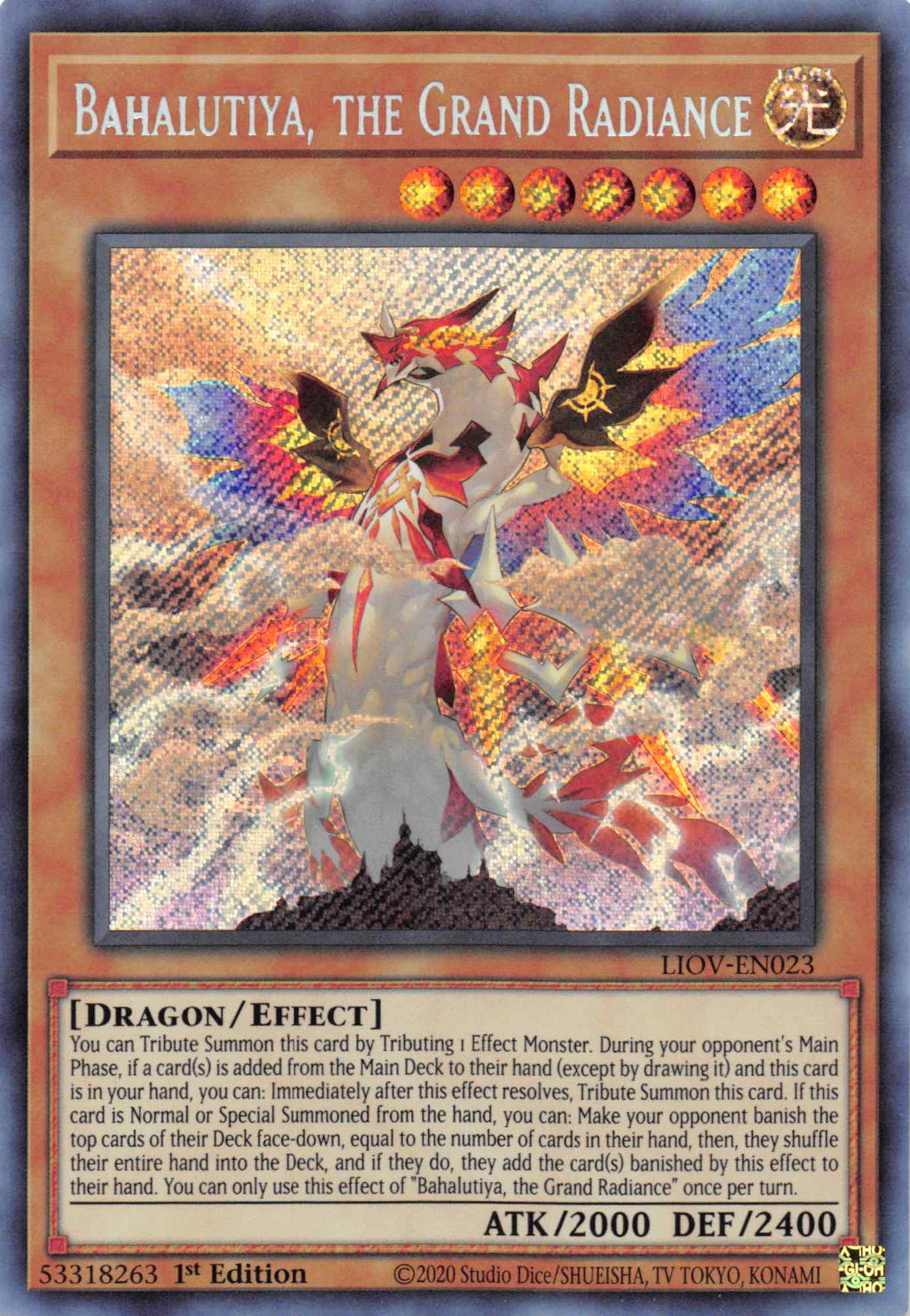 Bahalutiya, the Grand Radiance [LIOV-EN023] Secret Rare | Exor Games Bridgewater