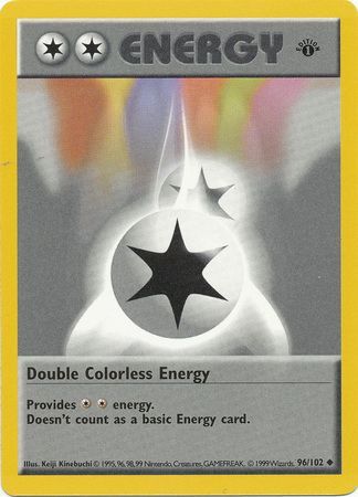 Double Colorless Energy (96/102) (Shadowless) [Base Set 1st Edition] | Exor Games Bridgewater