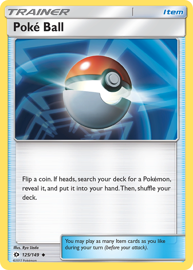 Poke Ball (125/149) [Sun & Moon: Base Set] | Exor Games Bridgewater