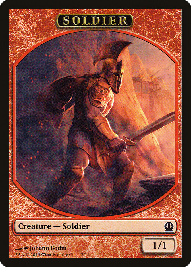 Soldier (7/11) [Theros Tokens] | Exor Games Bridgewater