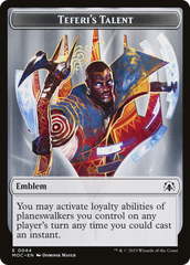 Elemental (02) // Teferi's Talent Emblem Double-Sided Token [March of the Machine Commander Tokens] | Exor Games Bridgewater