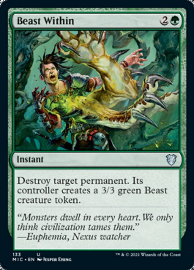 Beast Within [Innistrad: Midnight Hunt Commander] | Exor Games Bridgewater