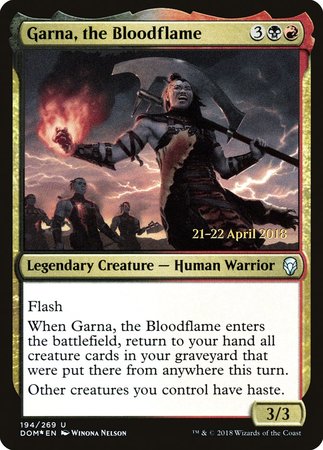 Garna, the Bloodflame [Dominaria Promos] | Exor Games Bridgewater