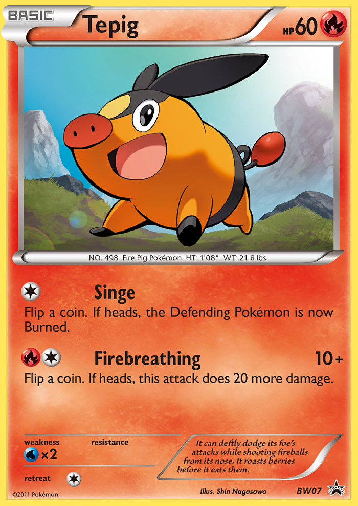 Tepig (BW07) [Black & White: Black Star Promos] | Exor Games Bridgewater