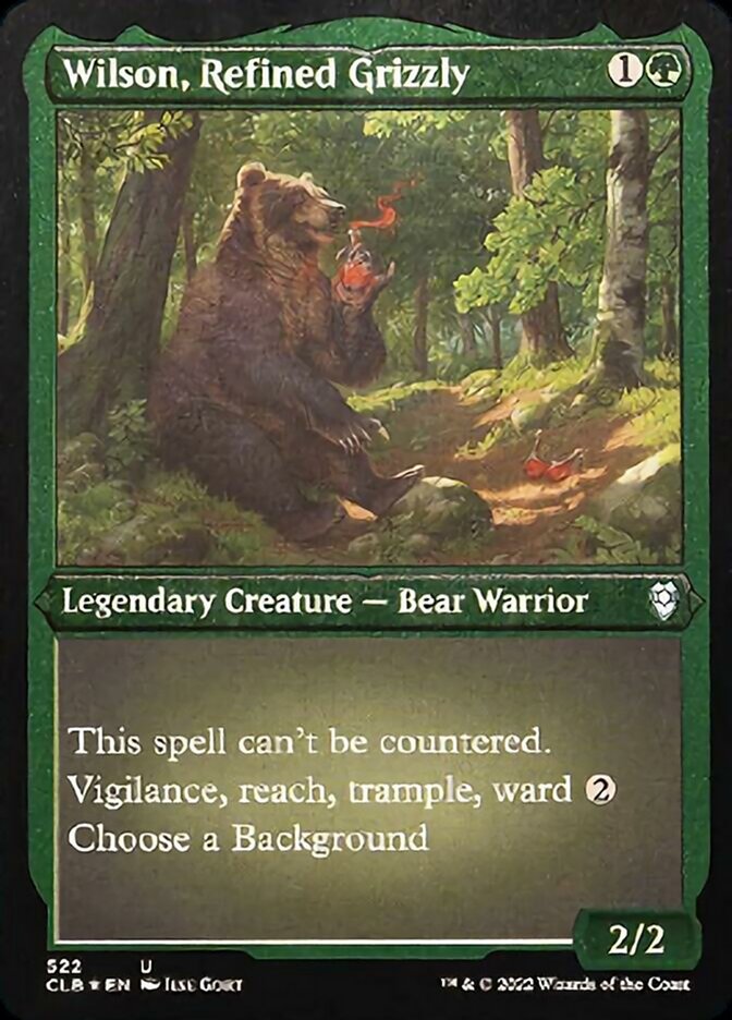 Wilson, Refined Grizzly (Foil Etched) [Commander Legends: Battle for Baldur's Gate] | Exor Games Bridgewater