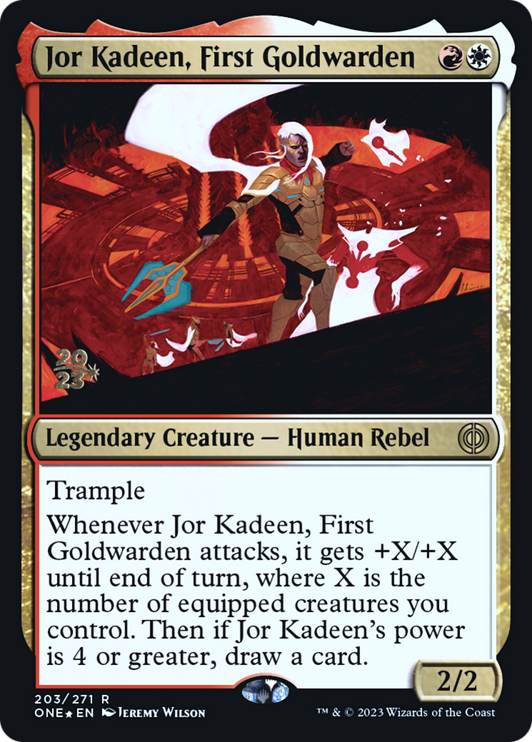 Jor Kadeen, First Goldwarden [Phyrexia: All Will Be One Prerelease Promos] | Exor Games Bridgewater