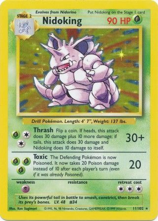 Nidoking (11/102) [Base Set Unlimited] | Exor Games Bridgewater