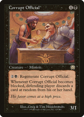 Corrupt Official [Mercadian Masques] | Exor Games Bridgewater