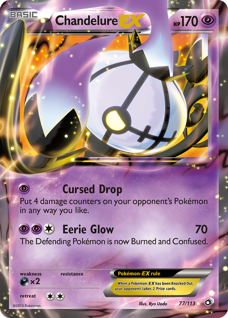 Chandelure EX (77/113) [Black & White: Legendary Treasures] | Exor Games Bridgewater