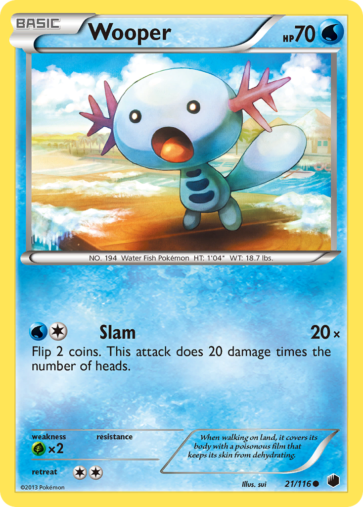 Wooper (21/116) [Black & White: Plasma Freeze] | Exor Games Bridgewater