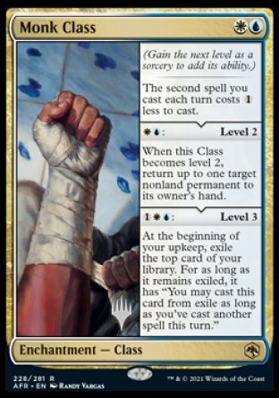 Monk Class (Promo Pack) [Dungeons & Dragons: Adventures in the Forgotten Realms Promos] | Exor Games Bridgewater