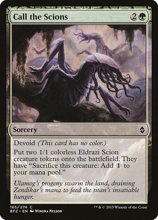 Call the Scions [Battle for Zendikar] | Exor Games Bridgewater