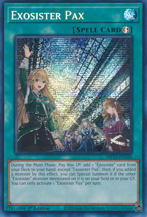 Exosister Pax [MP23-EN260] Prismatic Secret Rare | Exor Games Bridgewater