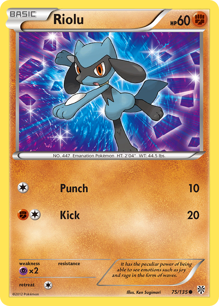 Riolu (75/135) [Black & White: Plasma Storm] | Exor Games Bridgewater