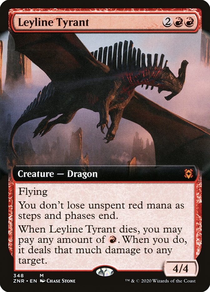 Leyline Tyrant (Extended Art) [Zendikar Rising] | Exor Games Bridgewater