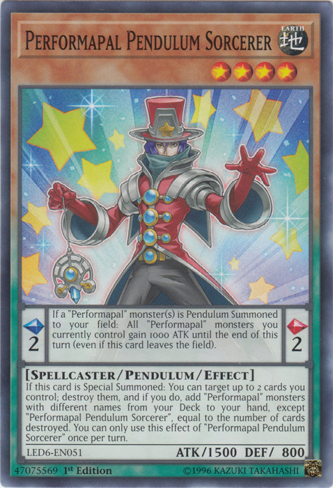 Performapal Pendulum Sorcerer [LED6-EN051] Common | Exor Games Bridgewater