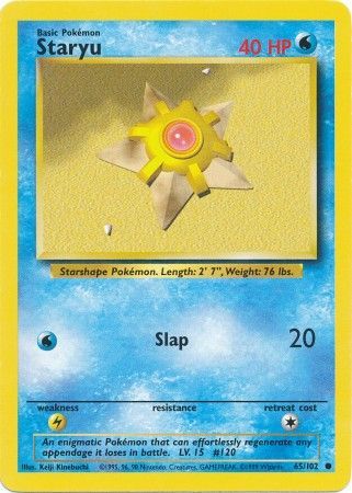 Staryu (65/102) [Base Set Unlimited] | Exor Games Bridgewater