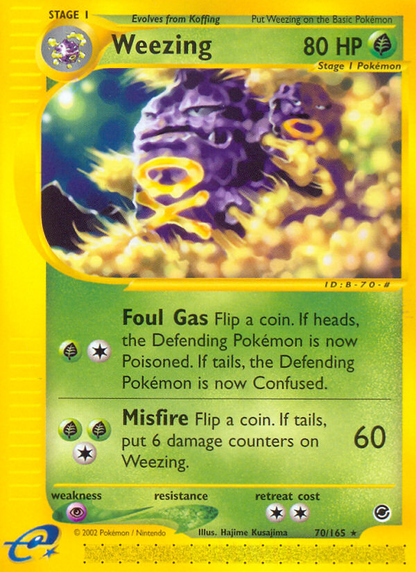 Weezing (70/165) [Expedition: Base Set] | Exor Games Bridgewater